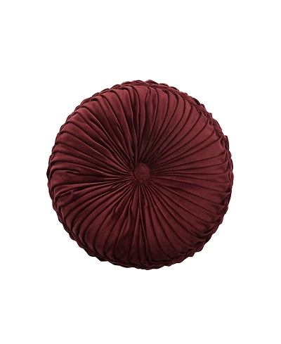 J Queen New York Calistoga Tufted Decorative Pillow, 15" Round
