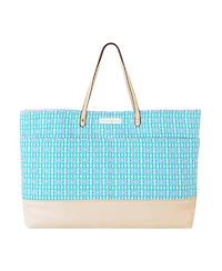 Evelyn & Kate Original Canvas Tote Bag with Leather Base