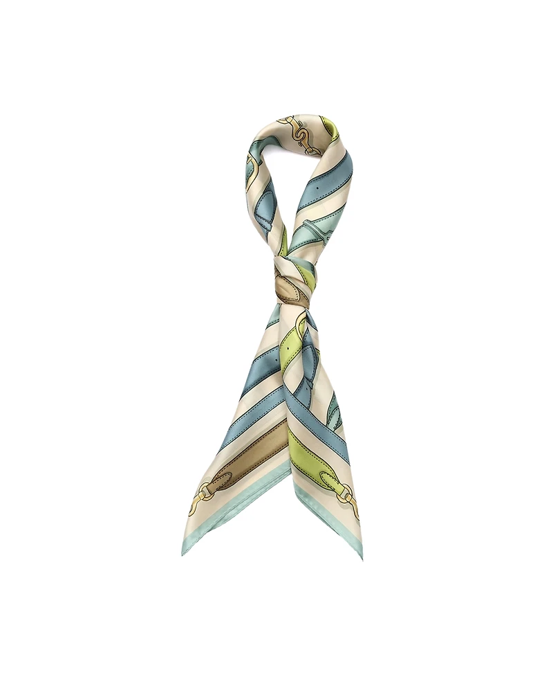 Coach Bag Strap Print Silk Square Scarf