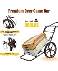 Larger Capacity Folding Deer Game Cart