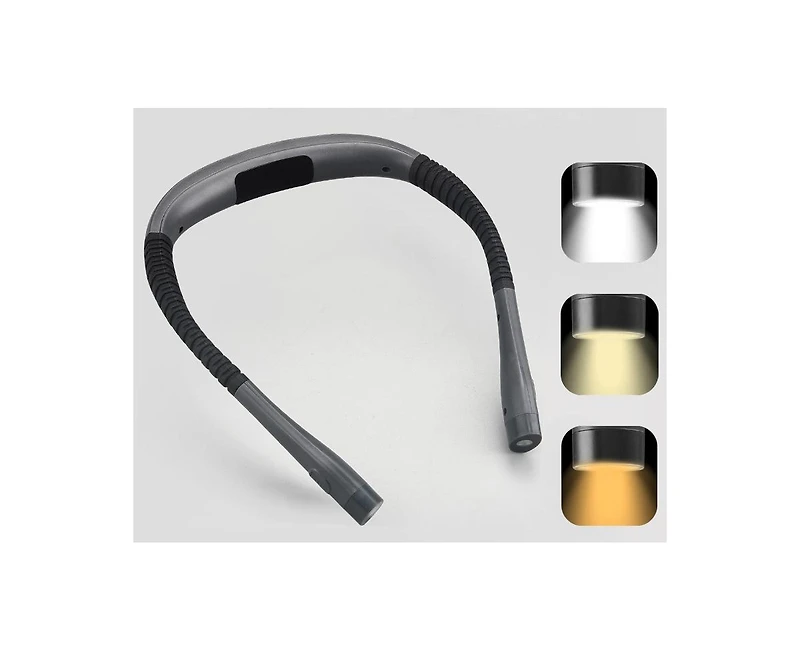 Travel Neck Reading Light- BlackSilver