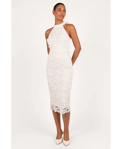 Petal and Pup Women's Adalyn Halterneck Midi Dress