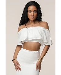 Jluxlabel Women's Sienna Ruffled Skirt Set