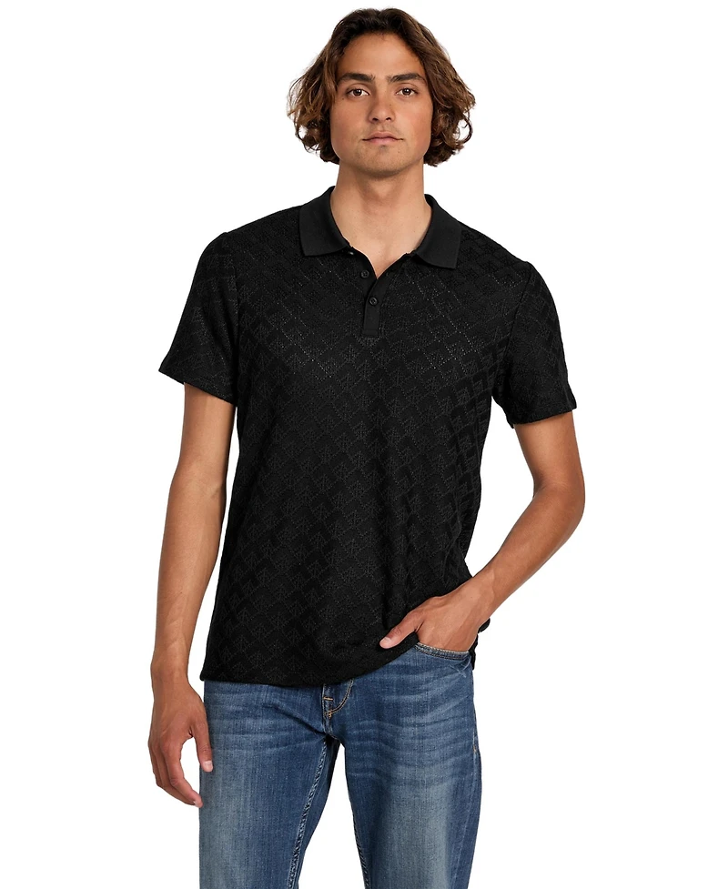 Guess Men's Knit Polo Shirt