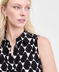 I.n.c. International Concepts Women's Printed Sleeveless Shirt, Exclusively at Macy's