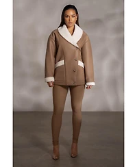 Jluxlabel Women's Presley Faux Leather Coat