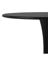 31.5" Round Outdoor Indoor Metal Cocktail Dining Table