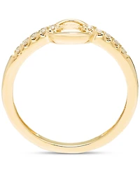 Diamond Circle Ring (1/10 ct. t.w.) in 10k Yellow Gold