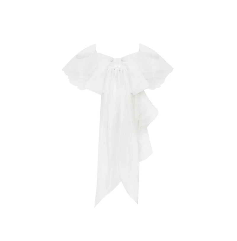 Milla Women's Dreamy off-shoulder blouse with meringue flounces
