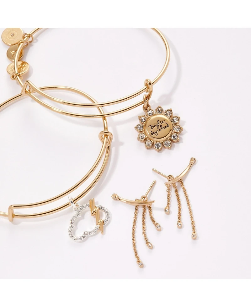 Pave Storm Cloud Bangle Bracelet