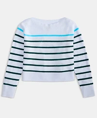 Charter Club Women's 100% Cashmere Pop Stripe Boat-Neck Sweater, Macy's Exclusive