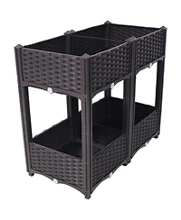 Streamdale Raised Garden Planter Box with Drainage, 31.5"x15.7"x27.7
