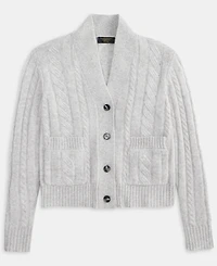 Charter Club Women's 100% Cashmere Cable-Knit Cropped Cardigan Sweater, Macy's Exclusive