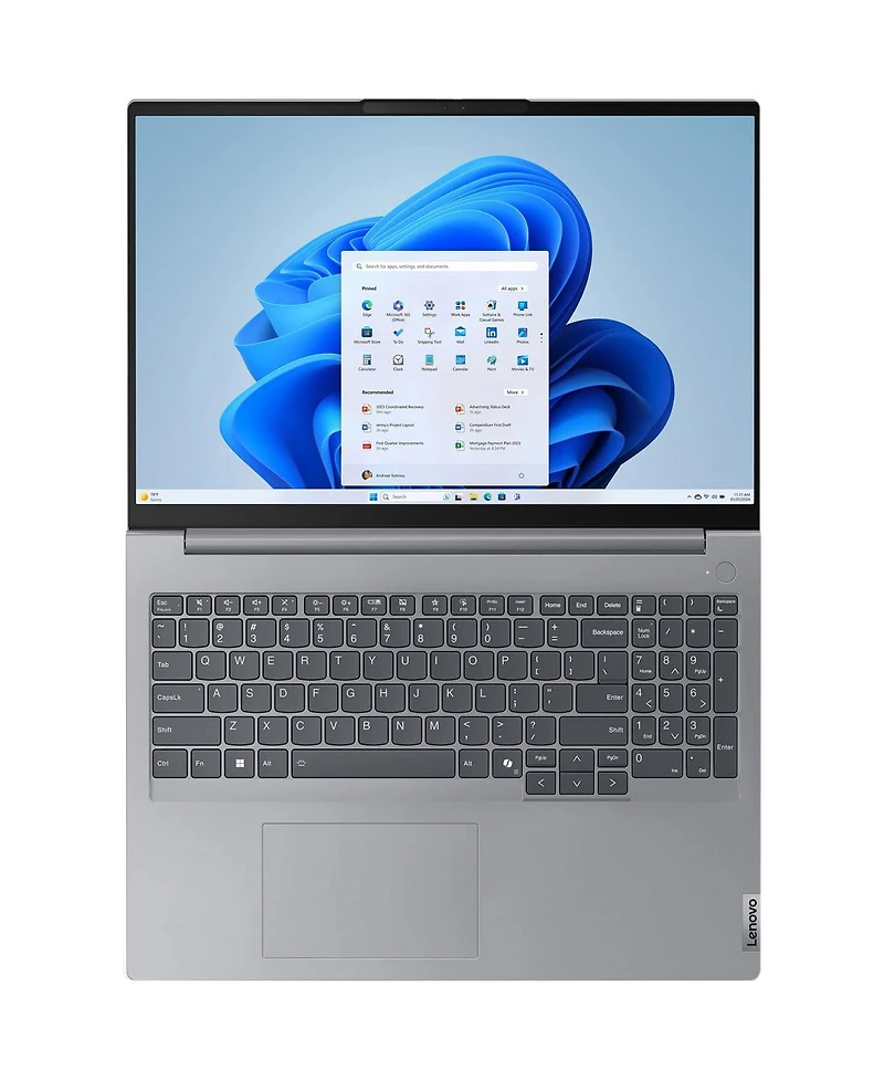 Lenovo ThinkBook 16 G7 Arp 16" Wuxga Laptop, Amd Ryzen 5 7535HS 3.3GHz, 8GB Ram, 256GB Ssd, Windows 11 Pro, Arctic Gray