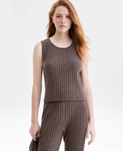 Charter Club Womens 100 Cashmere Ribbed Sleeveless Sweater Pxs Xxl Macys Exclusive