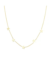 Spero London Star Sterling Silver Station Necklace