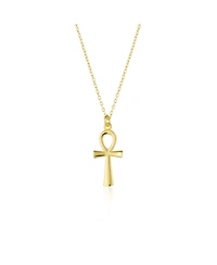 Spero London Sterling Silver Egyptian Ankh Necklace