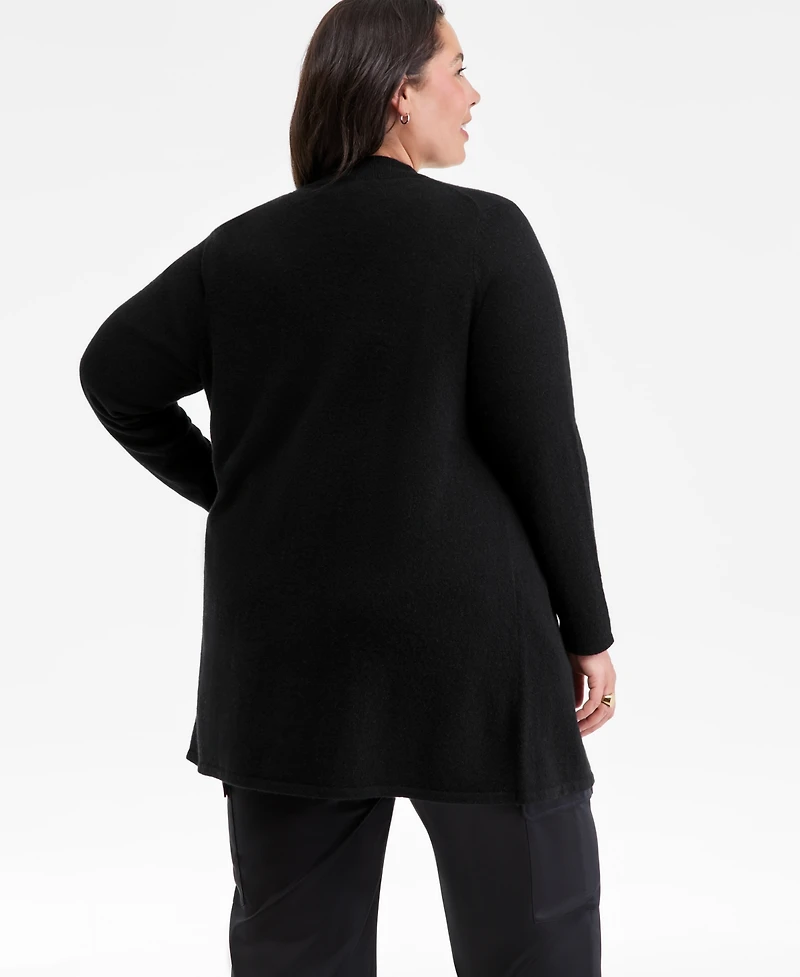 Charter Club Plus 100% Cashmere Duster Cardigan, Macy's Exclusive
