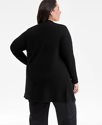 Charter Club Plus 100% Cashmere Duster Cardigan, Macy's Exclusive