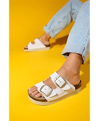 Harbor Suede Leather Two-Strap Sandal (Women)