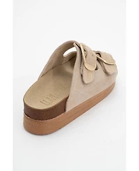 Harbor Suede Leather Two-Strap Sandal (Women)
