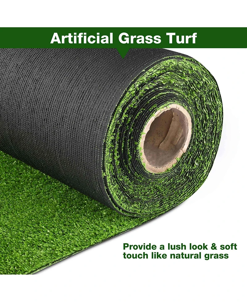 Yescom 6pcs 65x5 Ft Artificial Turf Grass Rug Gym Turf Indoor Outdoor Event Balcony Deck Patio