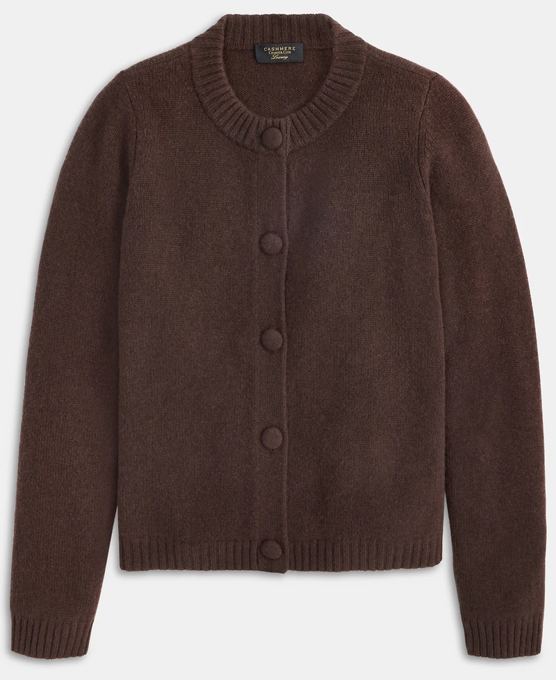 Charter Club Women's 100% Cashmere Chunky Crewneck Cardigan, Macy's Exclusive