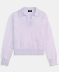Charter Club Women's Brushed 100% Cashmere Collared Sweater, Macy's Exclusive