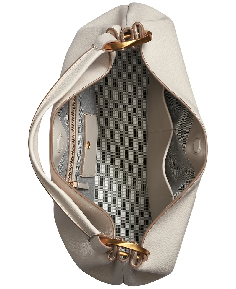 Donna Karan New York Glenwood Leather Shoulder with Tassel Detail