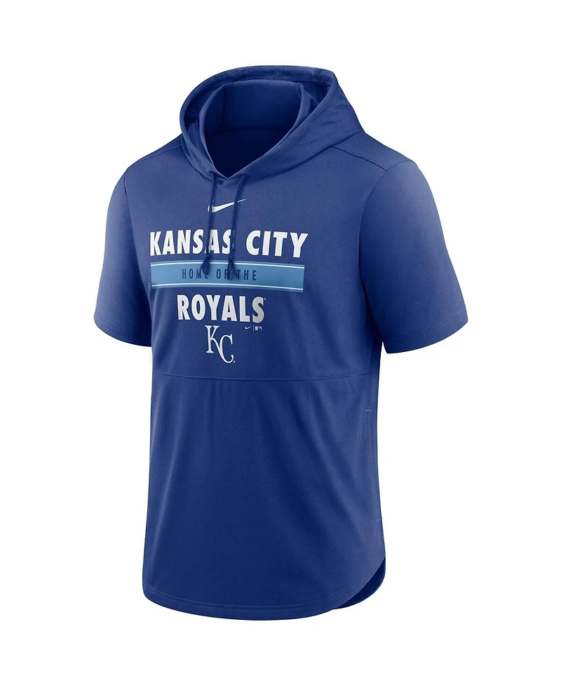 Nike Men's Royal Kansas City Royals Home Team Short Sleeve Performance Hoodie