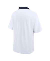 Jordan Men's White Michigan Wolverines Jersey Polo Shirt
