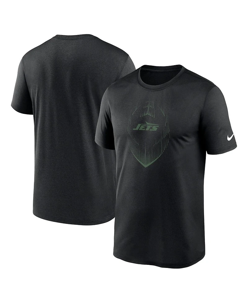 Nike Men's Black New York Jets Primetime Legend Icon Performance T-Shirt