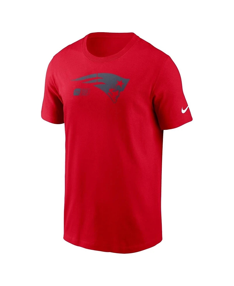 Nike Men's Red New England Patriots Faded Essential T-Shirt