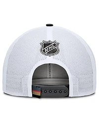 Fanatics Men's Gray/White Vegas Golden Knights Authentic Pro Rink Trucker Hat