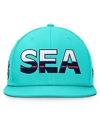 Fanatics Men's Light Blue Seattle Kraken Rink 7 Snapback Hat