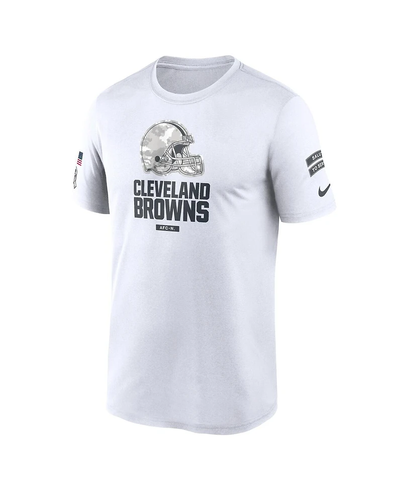 Nike Men's White Cleveland Browns 2024 Salute to Service Legend Performance T-Shirt