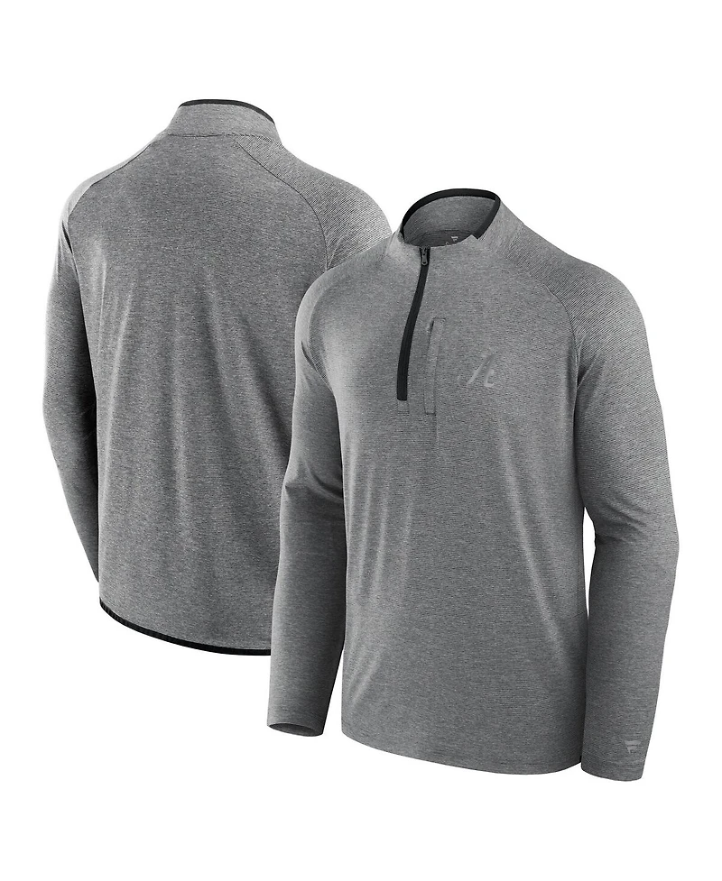 Fanatics Men's Black Alabama Crimson Tide Mock Neck Half-Zip Pullover Jacket