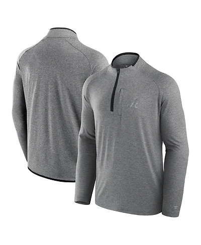 Fanatics Men's Black Alabama Crimson Tide Mock Neck Half-Zip Pullover Jacket