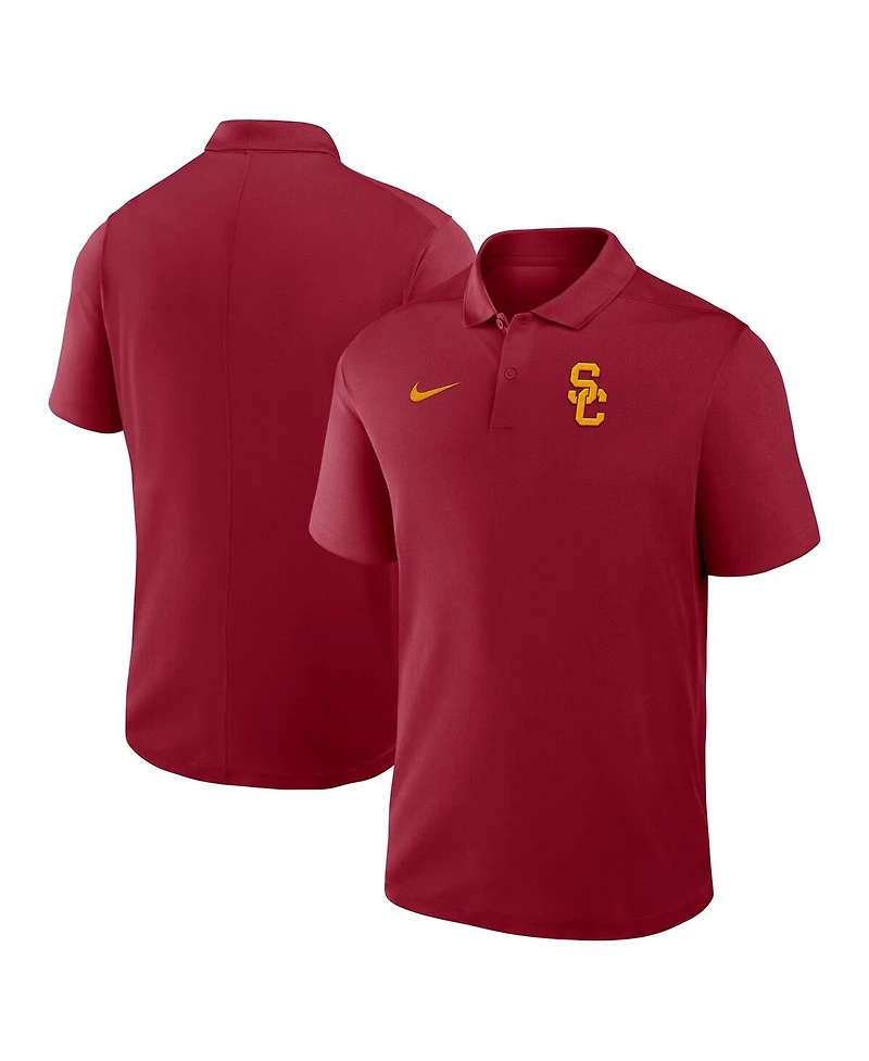 Nike Men's Cardinal Usc Trojans Primetime Victory Primary Logo Performance Polo Shirt