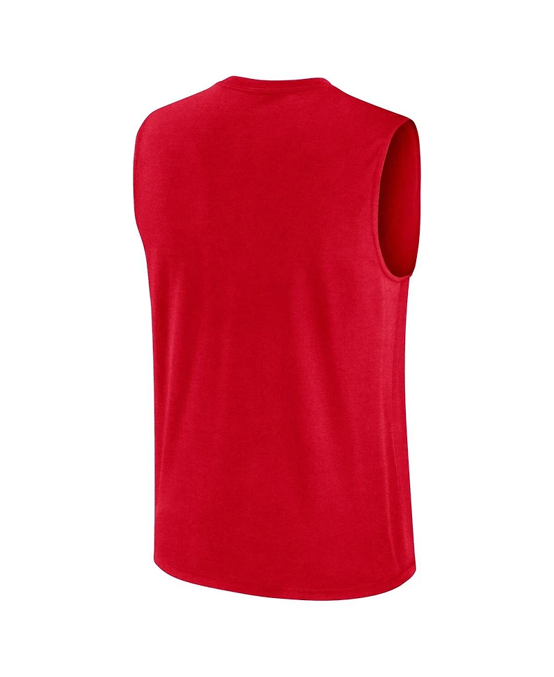 Nike Men's Red Georgia Bulldogs Primetime Tricode Legend Performance Tank Top