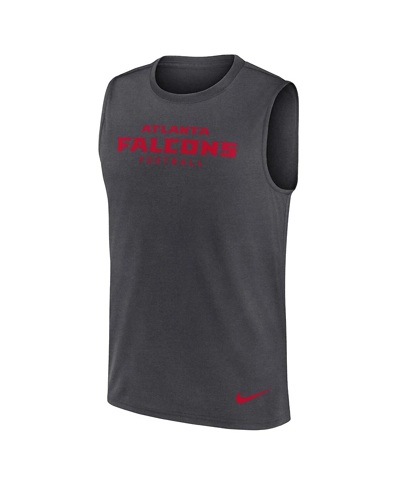 Nike Men's Charcoal Atlanta Falcons Primetime Legend Performance Muscle Tank Top