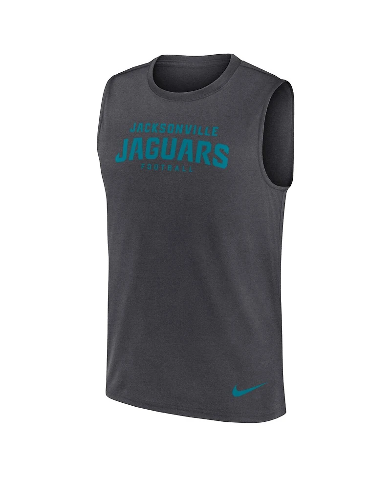 Nike Men's Charcoal Jacksonville Jaguars Primetime Legend Performance Muscle Tank Top