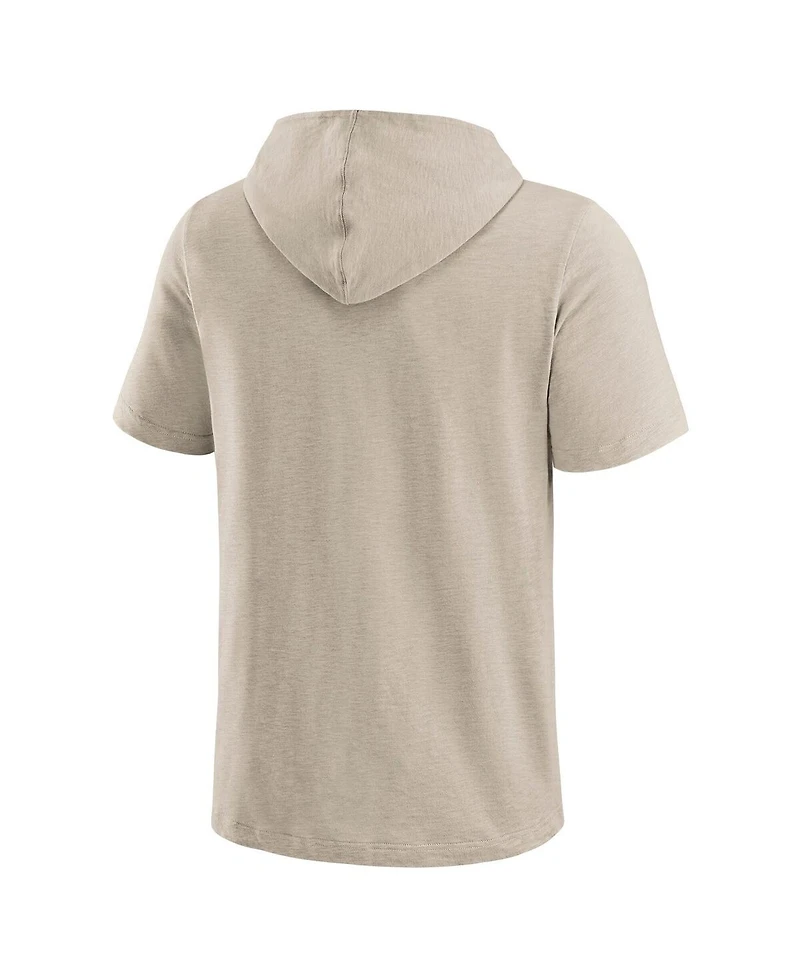 Fanatics Men's Tan Atlanta Braves Hooded T-Shirt