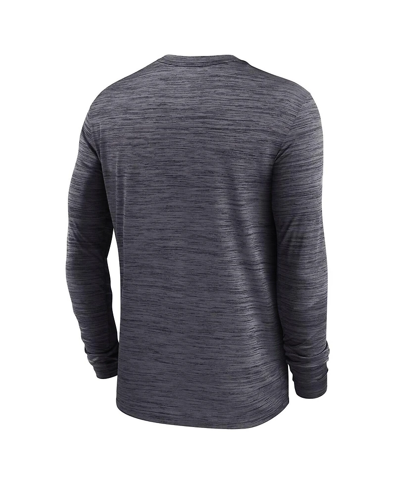 Nike Men's Black Ohio State Buckeyes 2025 Sideline Velocity Performance Long Sleeve T-Shirt