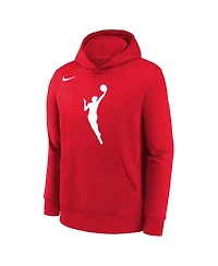 Nike Big Boys and Girls Red Wnba Logo Essential Team Pullover Hoodie