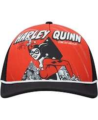 Lids Men's and Women's Red/Black Harley Quinn Graphic Foam Trucker Adjustable Hat