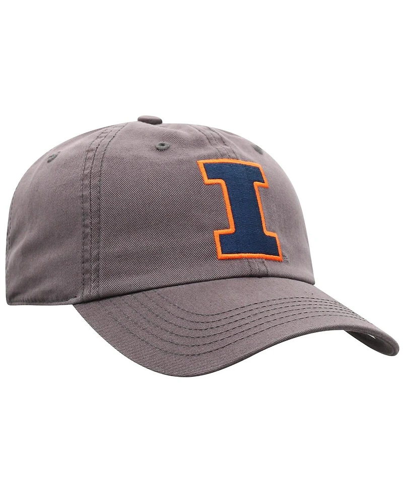 Top of the World Men's Heather Charcoal Illinois Fighting Illini Champ Adjustable Hat