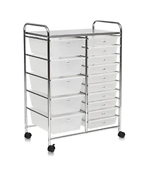 15 Drawers Rolling Storage Cart Organizer