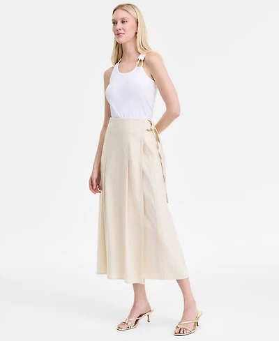 I.n.c. International Concepts Women's Linen-Blend Maxi Skirt, Exclusively at Macy's