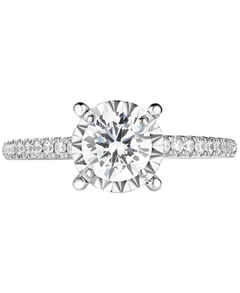 TruMiracle Diamond Engagement Ring (3/4 ct. t.w.) in 14k White Gold